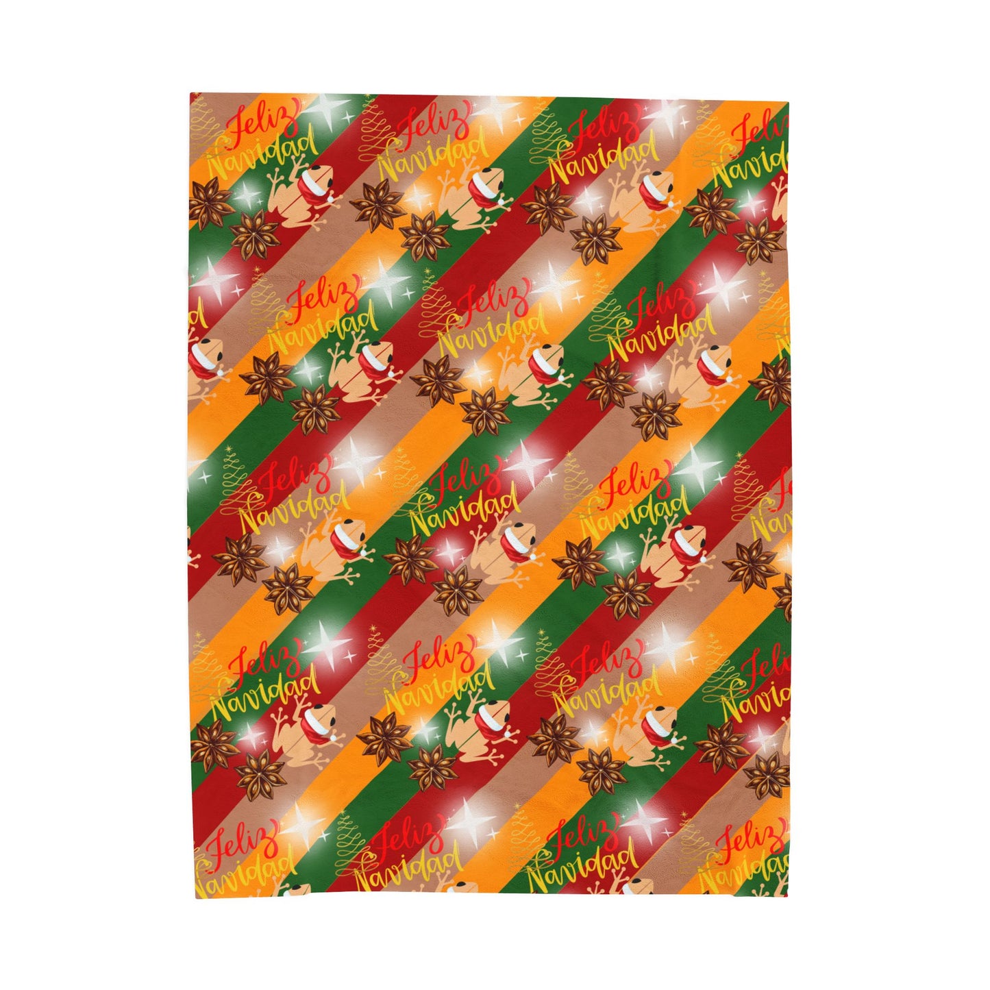 Coquí Puerto Rico Christmas Navidad Boricua Design Blanket