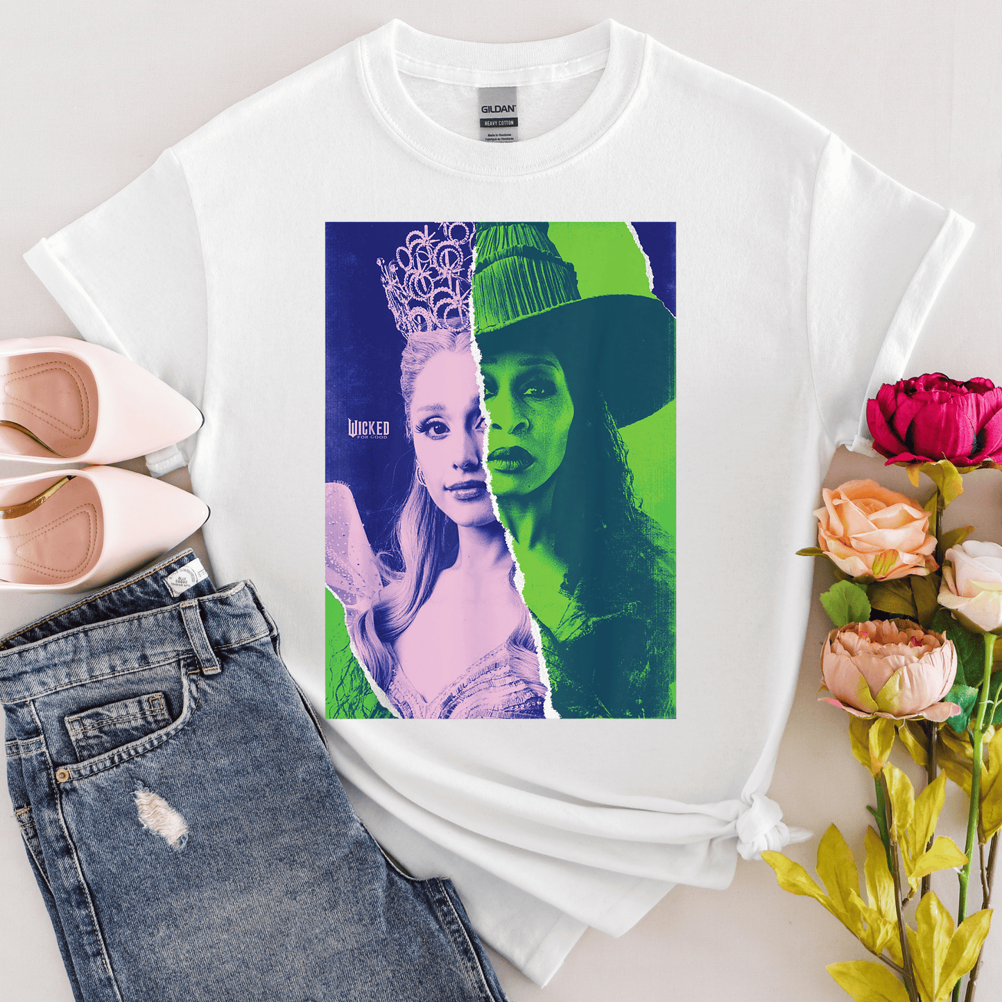 T-Shirt Green Witch And Pink Witch Movie