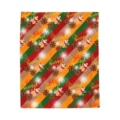 Coquí Puerto Rico Christmas Navidad Boricua Design Blanket