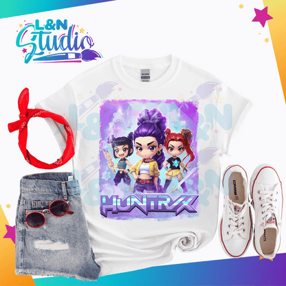 Huntrix KPOP Demon Hunters DTF Anime Inspired