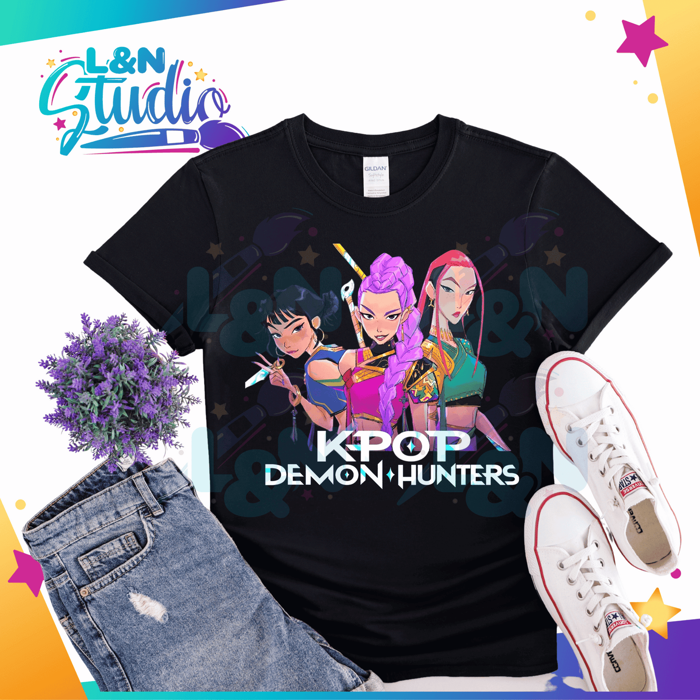 Huntrix KPOP Demon Hunters DTF Anime Inspired