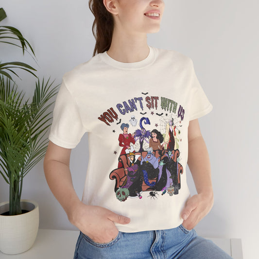 You Can't Sit With Us Witch Coven Tee | Witch Squad Illustration Shirt Witchy Vibes Halloween Villains