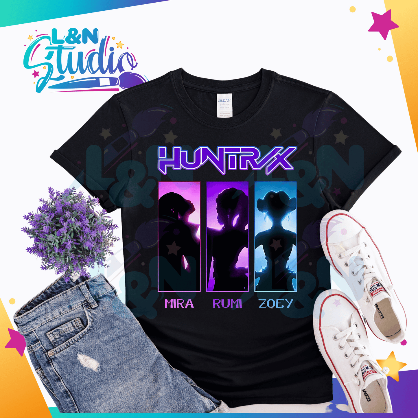 Huntrix KPOP Demon Hunters DTF Anime Inspired