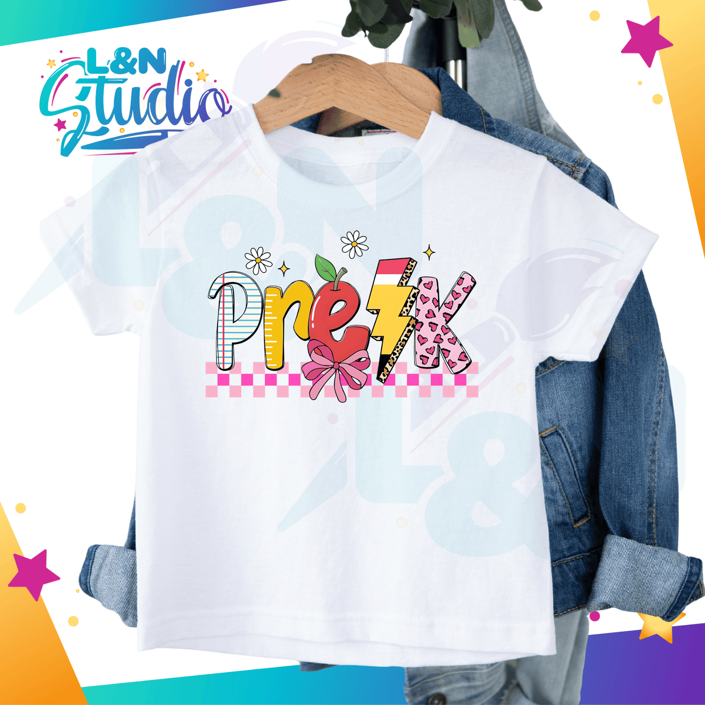 Girly Retro Back toSchool Tshirt