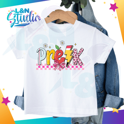 Girly Retro Back toSchool Tshirt