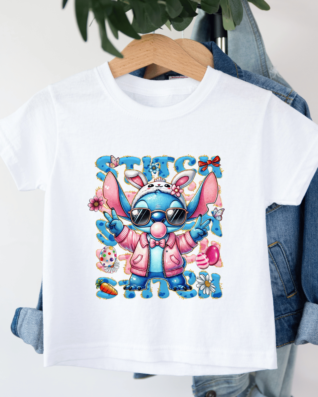 Blue Stitch Easter Kids Adults T-Shirt