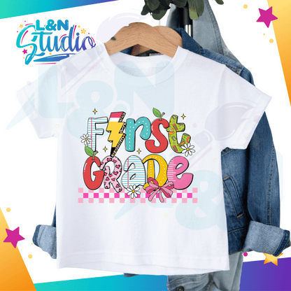Girly Retro Back toSchool Tshirt