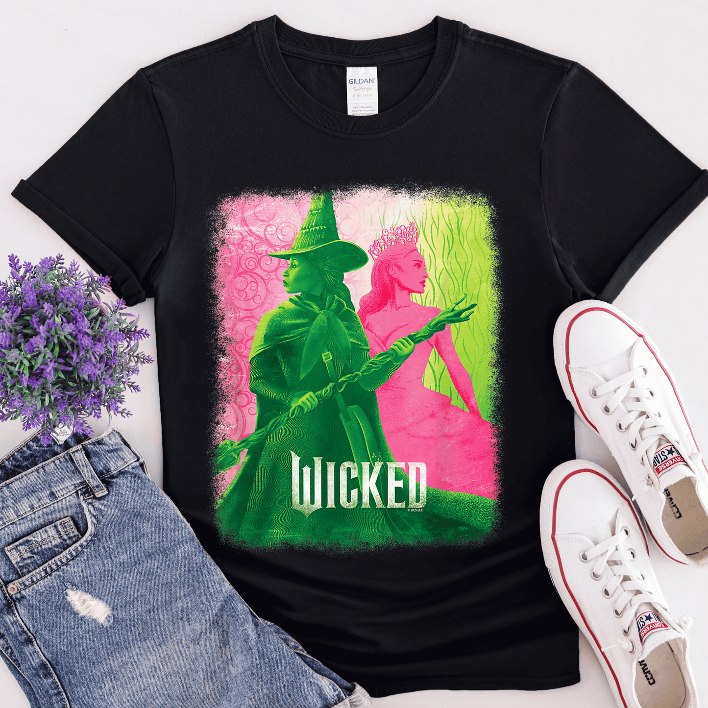 T-Shirt Green Witch And Pink Witch Movie
