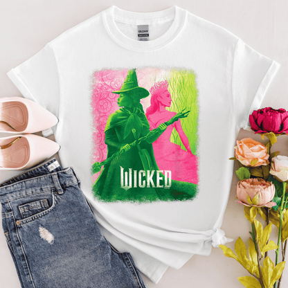 T-Shirt Green Witch And Pink Witch Movie