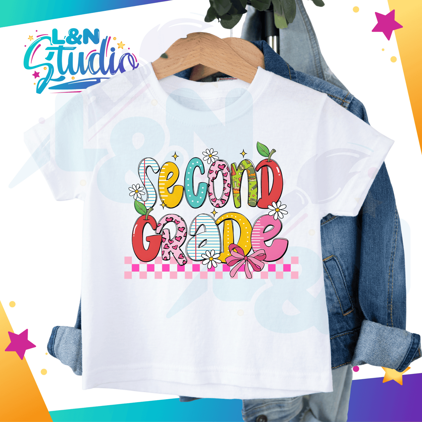 Girly Retro Back toSchool Tshirt