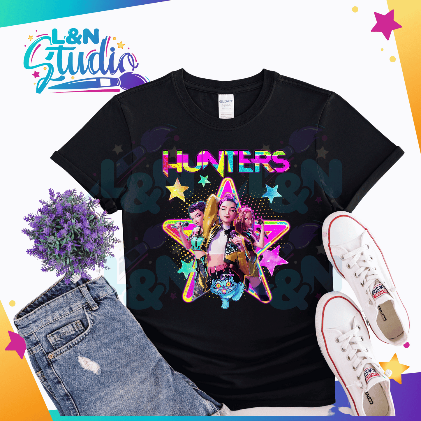 Huntrix KPOP Demon Hunters DTF Anime Inspired