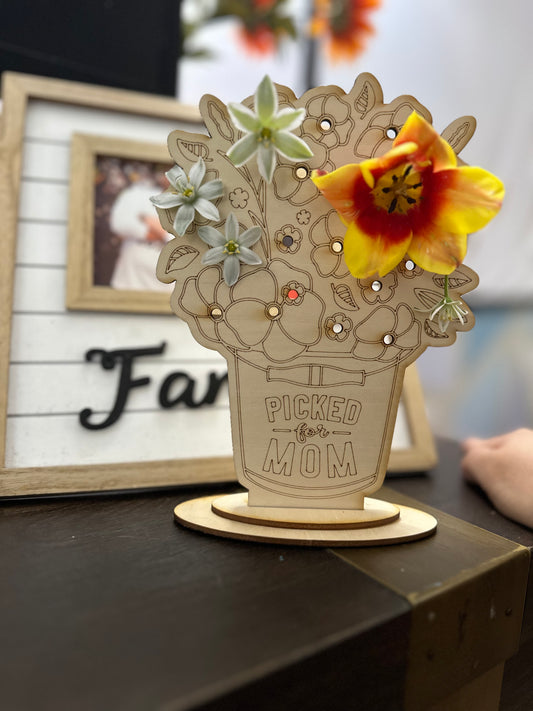 Picked for MOM flower stand