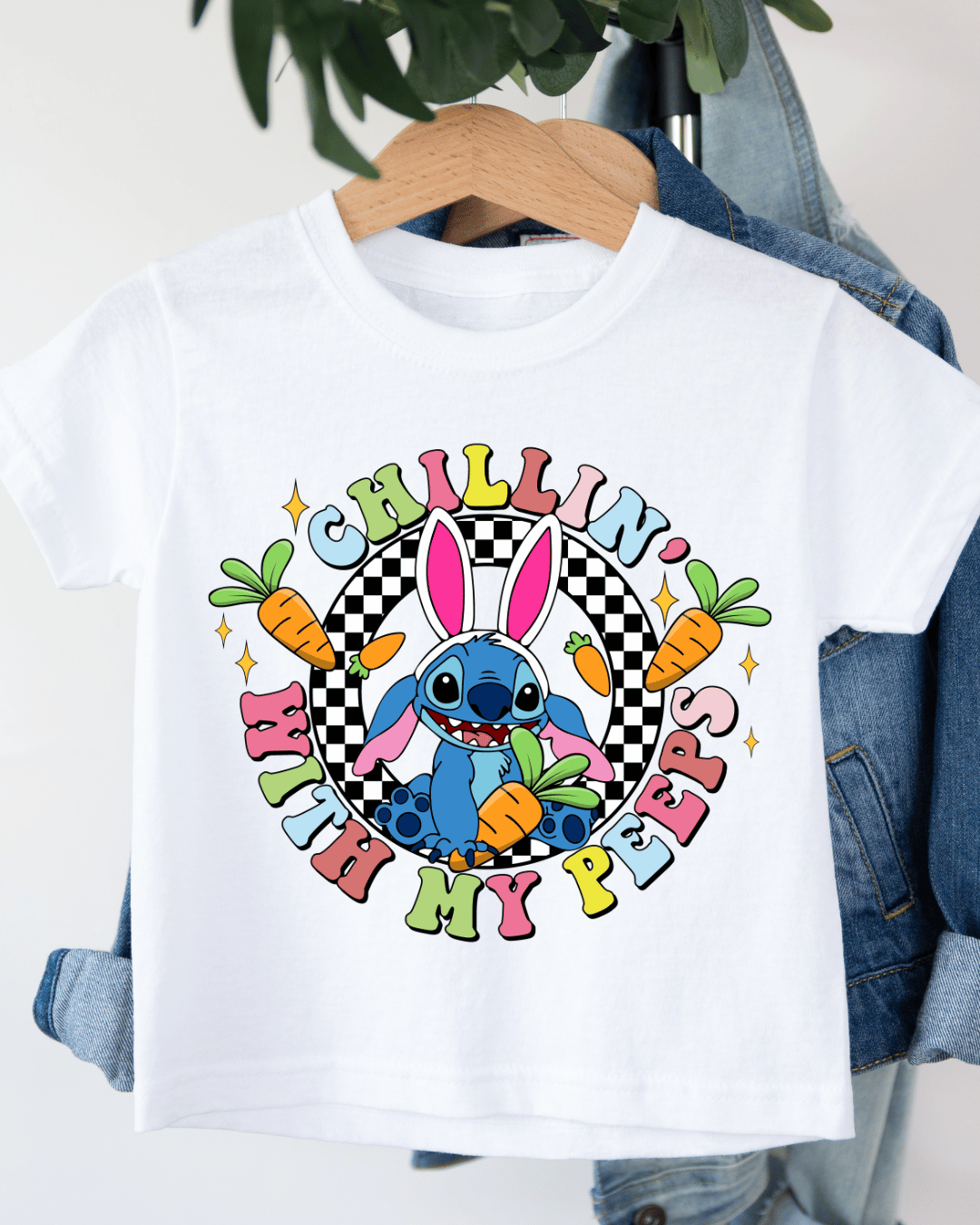 Blue Stitch Easter Kids Adults T-Shirt