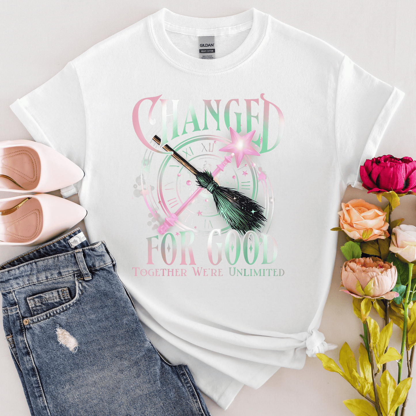 T-Shirt Green Witch And Pink Witch Movie