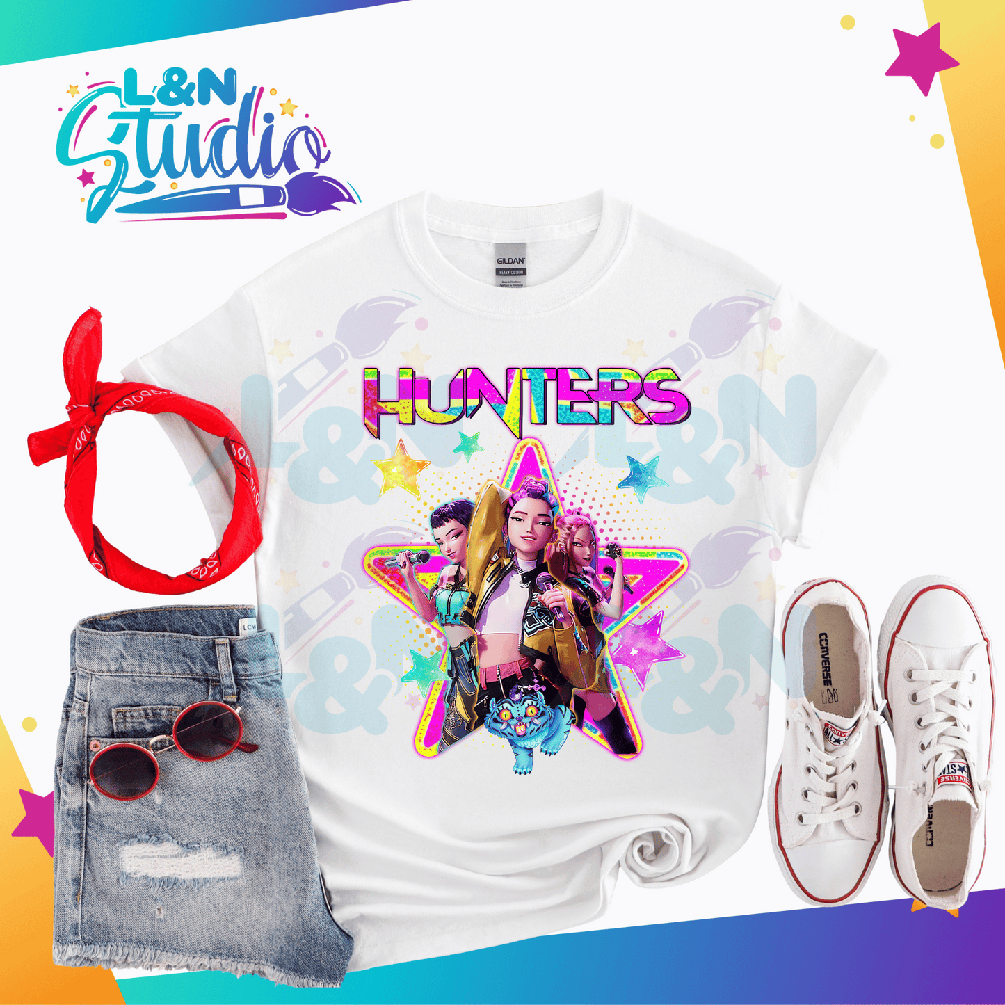 Huntrix KPOP Demon Hunters DTF Anime Inspired