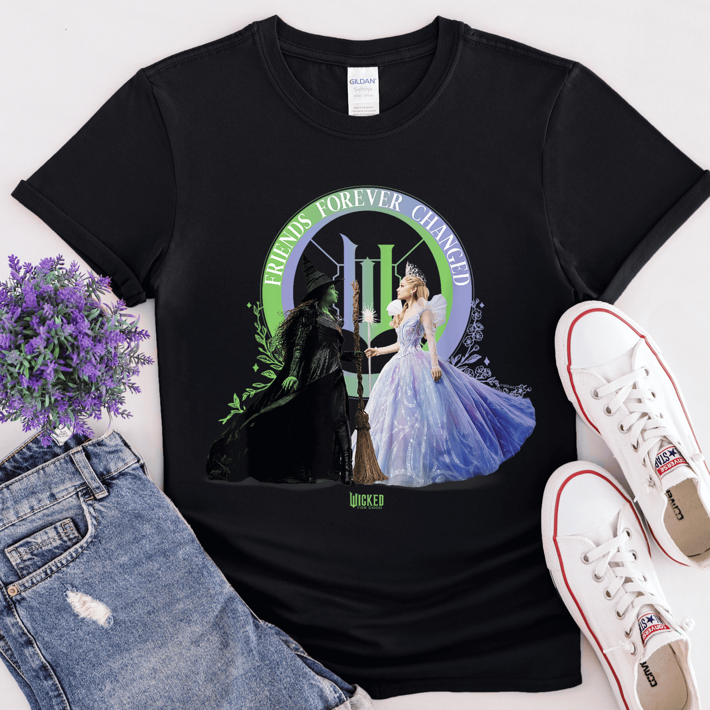 T-Shirt Green Witch And Pink Witch Movie