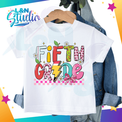 Girly Retro Back toSchool Tshirt