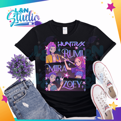 Huntrix KPOP Demon Hunters DTF Anime Inspired