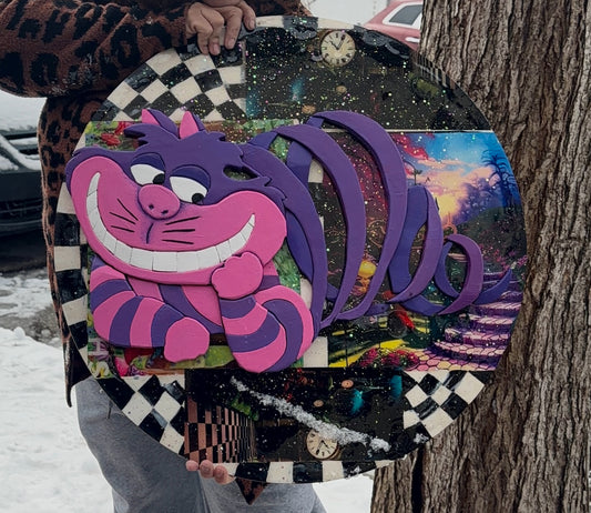 Cheshire Cat Fan Art Wood Art (Pre-order)