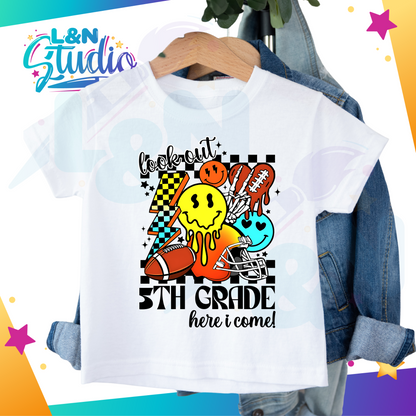 Boys School Here I come T - Shirts DTF