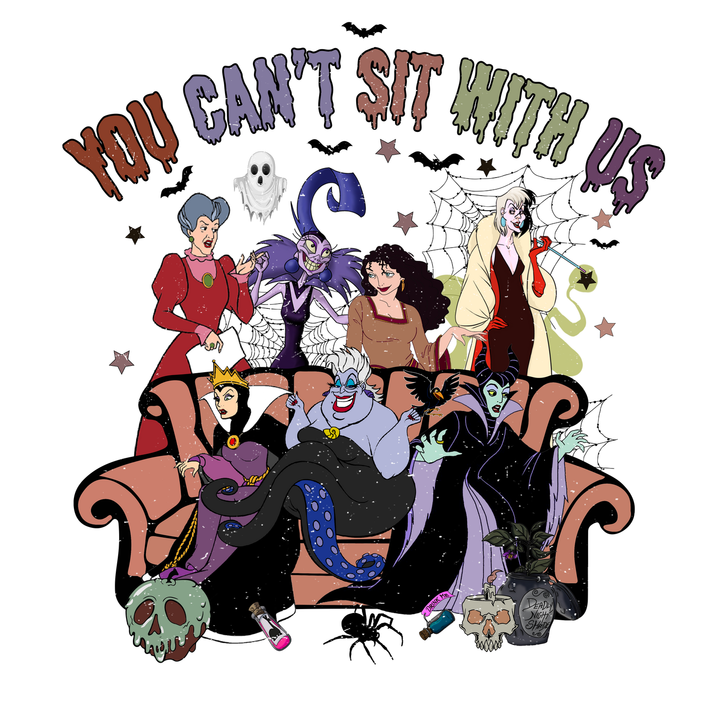 You Can’t Sit With Us Villains Exvlusive T Shirt